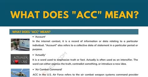 what are the an-acc key criteria|How does AN.